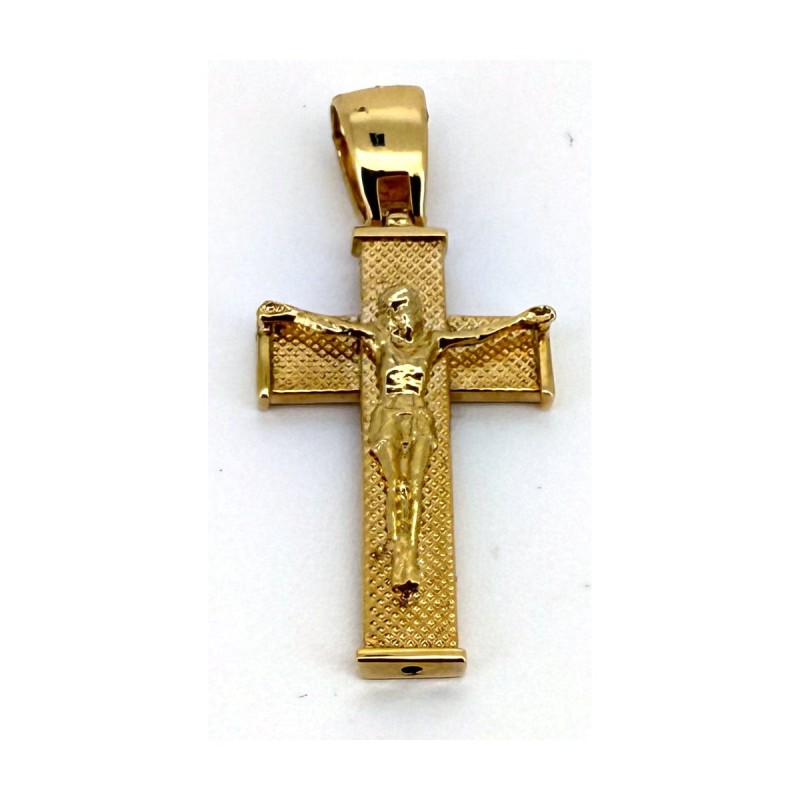 Medalla cruz de oro 18k